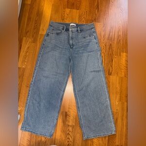 LOFT hi rise, wide leg crop Jean